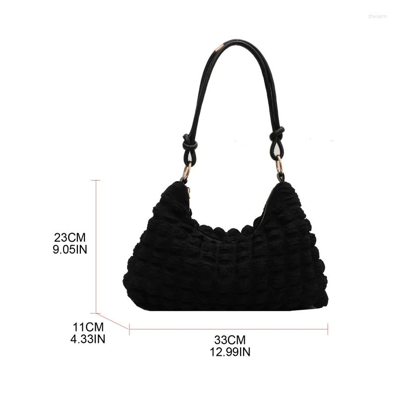 2025 NEW Shoulder Bags Large Capacity Handbag Pleated Cloud For Gatherings E74B fashionable item zhanyishengli