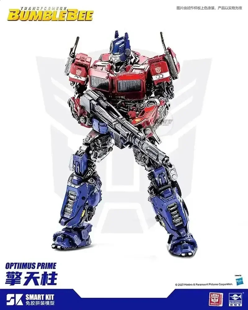 Transformations Trumpeter Optimus Prima Bumblebes Movie Series Figure Kit Assembly Toy Anime Action Figures Kids Birthday Gift 240902