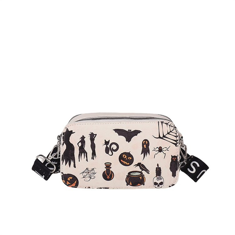 Women Shoulder Casual Vintage Halloween Fashion Print Crossbody Bag Free shipping dh910320090