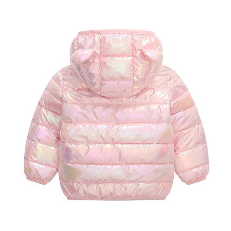 Down Coat Smooth fabric anti spray boy and girl hooded lightweight down jacket winter warm jacket autumn jacket casual clothing H241010