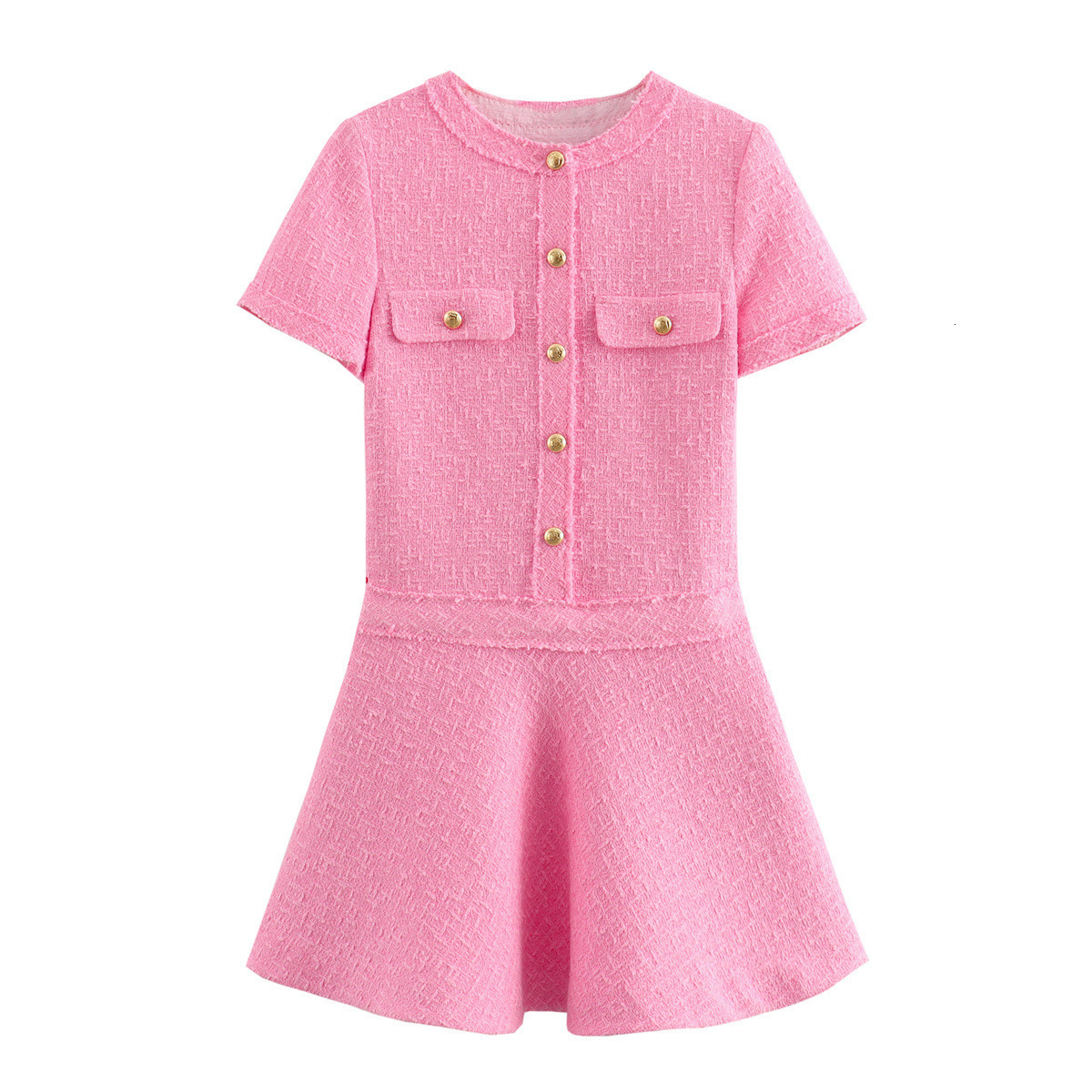 Summer New Product Womens Clothing Style Light Mature Fashion Texture Short Dress