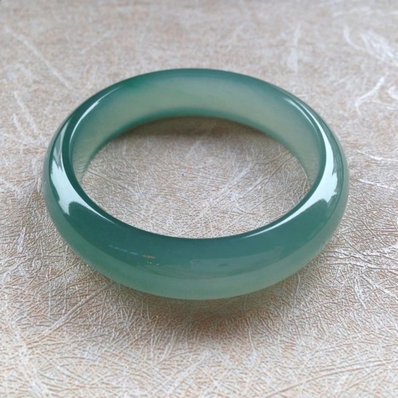Send Certificate Natural Myanmar Jade A-Class 54-62mm Ice Blue Water Jade Bracelet Exquisite Princess Bracelet Send Mom and Girl 240903