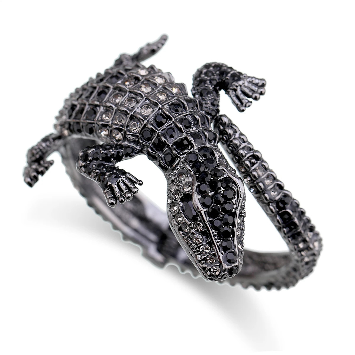 Fashion Animal Style Retro Bracelet Antique Gold Plated Full Rhinestone Cuff Bracelet Jewelry 4 Colors 240909