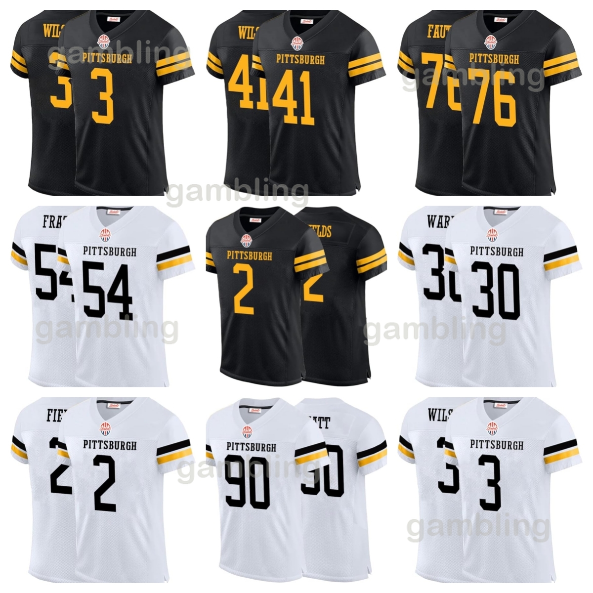 Mens/Youth Custom Football ed 10 Mitchell 22 Nee 90 T.J. 43 Troy 55 Devin 8 Kenny ALL Embroidery Name Any NumberFootball Jerseys