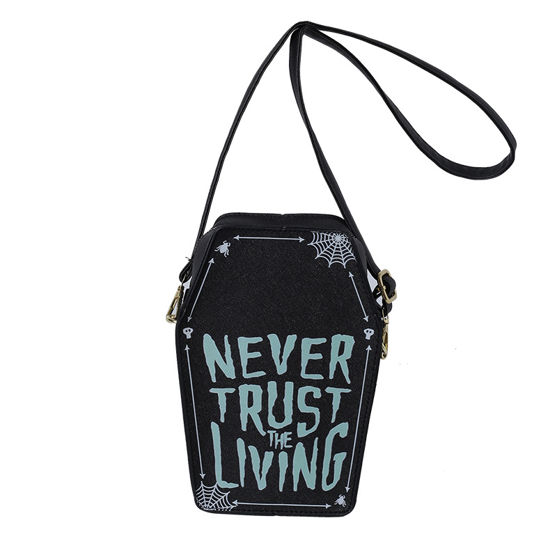 2024 New Graffiti Printed Vertical Small Square Dark Gothic Style Cool Crossbody Bag dh5727163