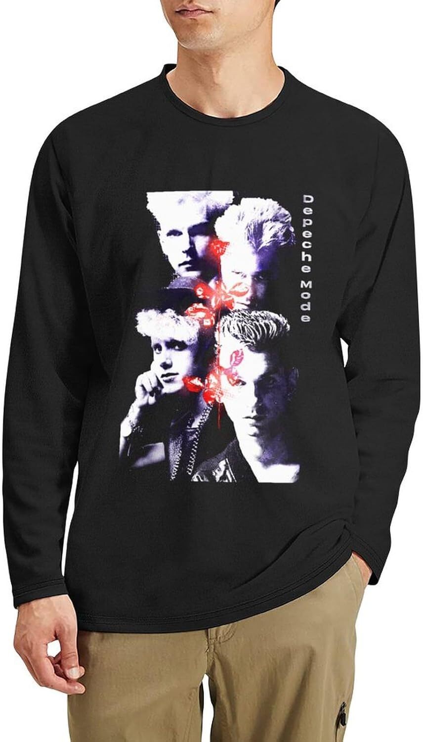 Long Sleeve Shirts for Men sweatshirt Shirt Autumn Casual Crewneck Pullover Sweatshirt Streetwear Casual tops clothes Simplicity