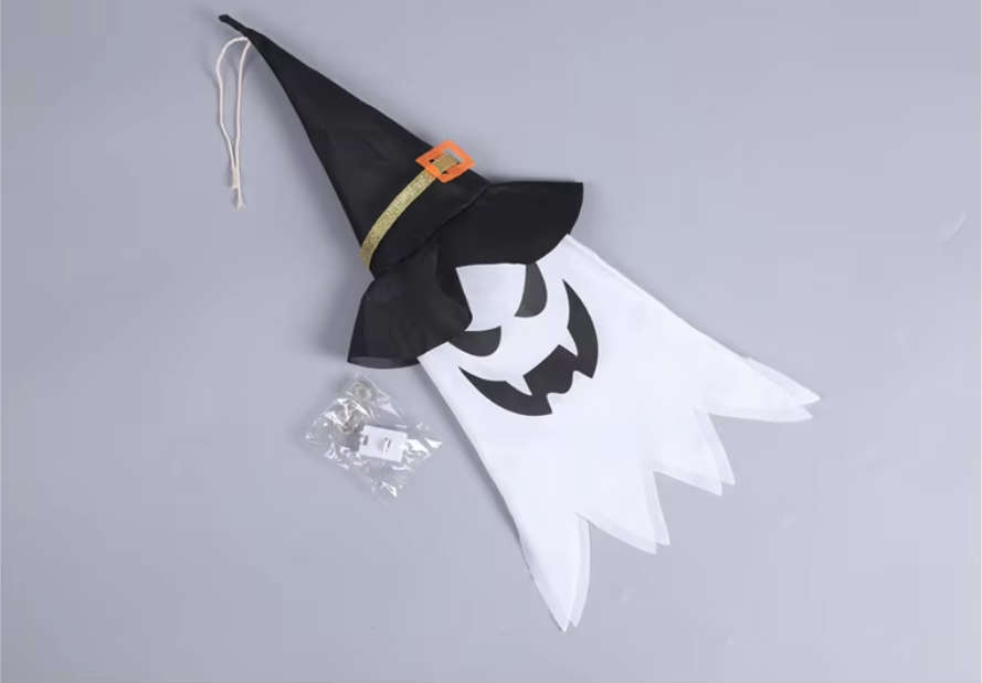 Halloween Ghost LED Light Hanging Party Dress up Glowing Witch Hat Light Horror Prop Home Bar Decoration Halloween String Lights
