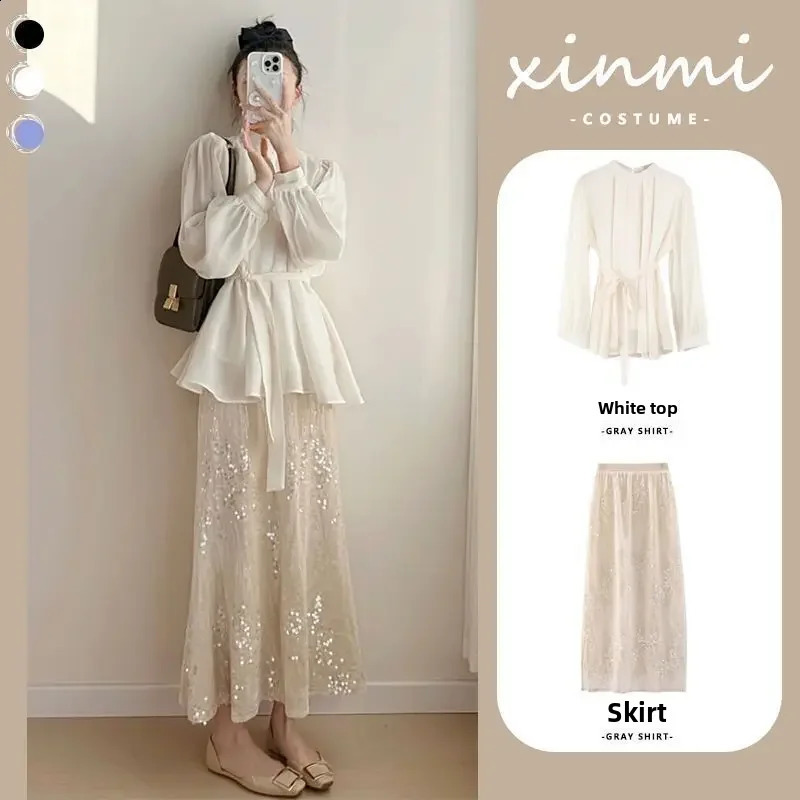 Elegant summer womens suit fashion shirt tight fitting two-piece suit fashion color business casual wear 240903