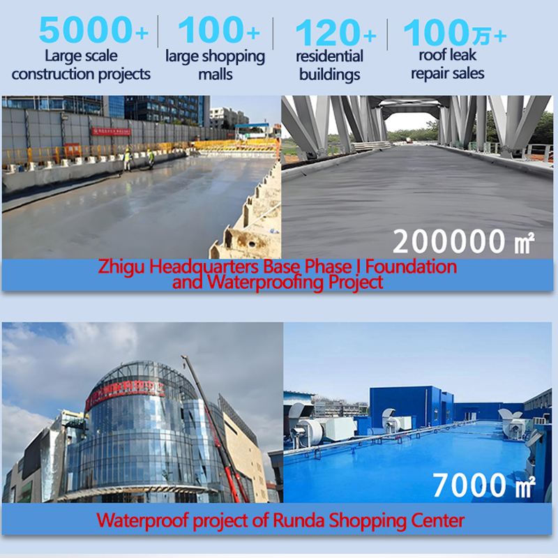 Exterior Waterproofing Coating for Roofs Outdoor Leakage Bathroom Walls Polyurethane Fishpond Self-Painting Waterproofing Coating 20 KG factory direct