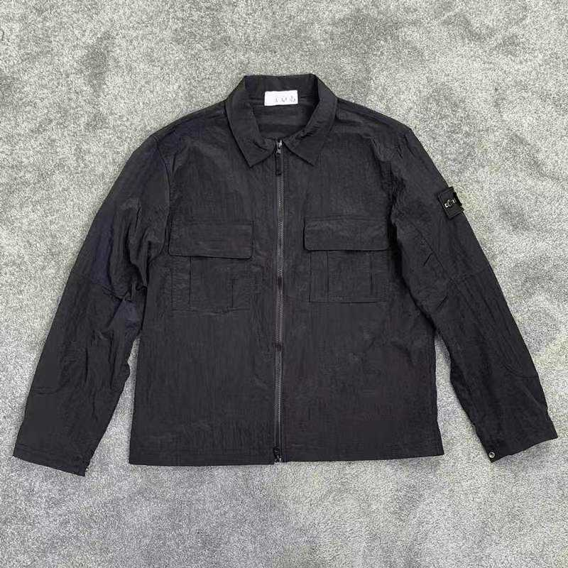 Designer jacket mens stones jacket shirts Water Resistant metal Skin coat nylon fishing mountaineering wear Coats mens fashion Zsaw