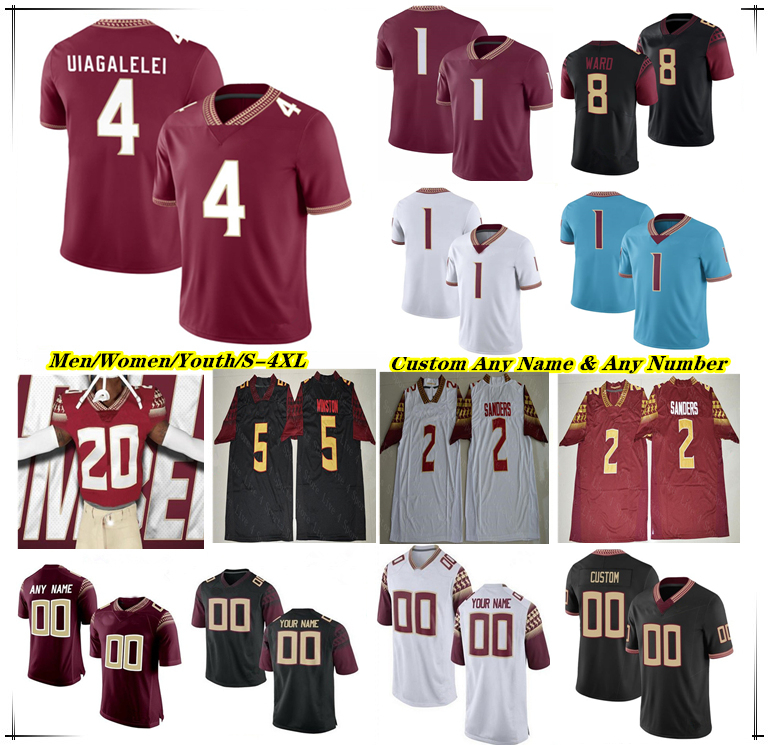 DJ Uiagalelei College Football Jersey Travis Roydell Williams Lawrance Toafili Ja'Khi Douglas Kentron Poitier Malik Benson Shyheim Brown Keon Coleman DJ Lundy 4XL