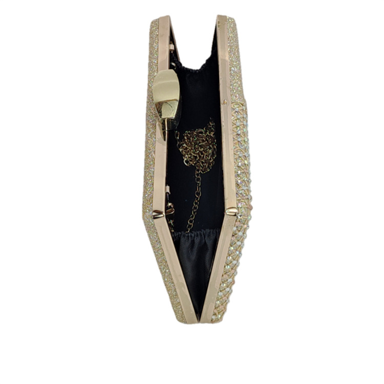elegant womens mesh sequin dinner bag with diamondlike rhinestones perfect for special events