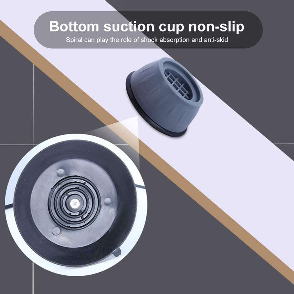 4pc Washing hine Feet Anti-Slip Noise- Reducing Mats Refrigerator Vibration Pad Kitchen Bathroom Garden Furniture or Chair