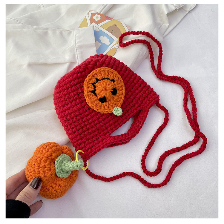 Women Fashion Halloween Pumpkin Cute Style Crossbody Mini Bag Free shipping dh910320090