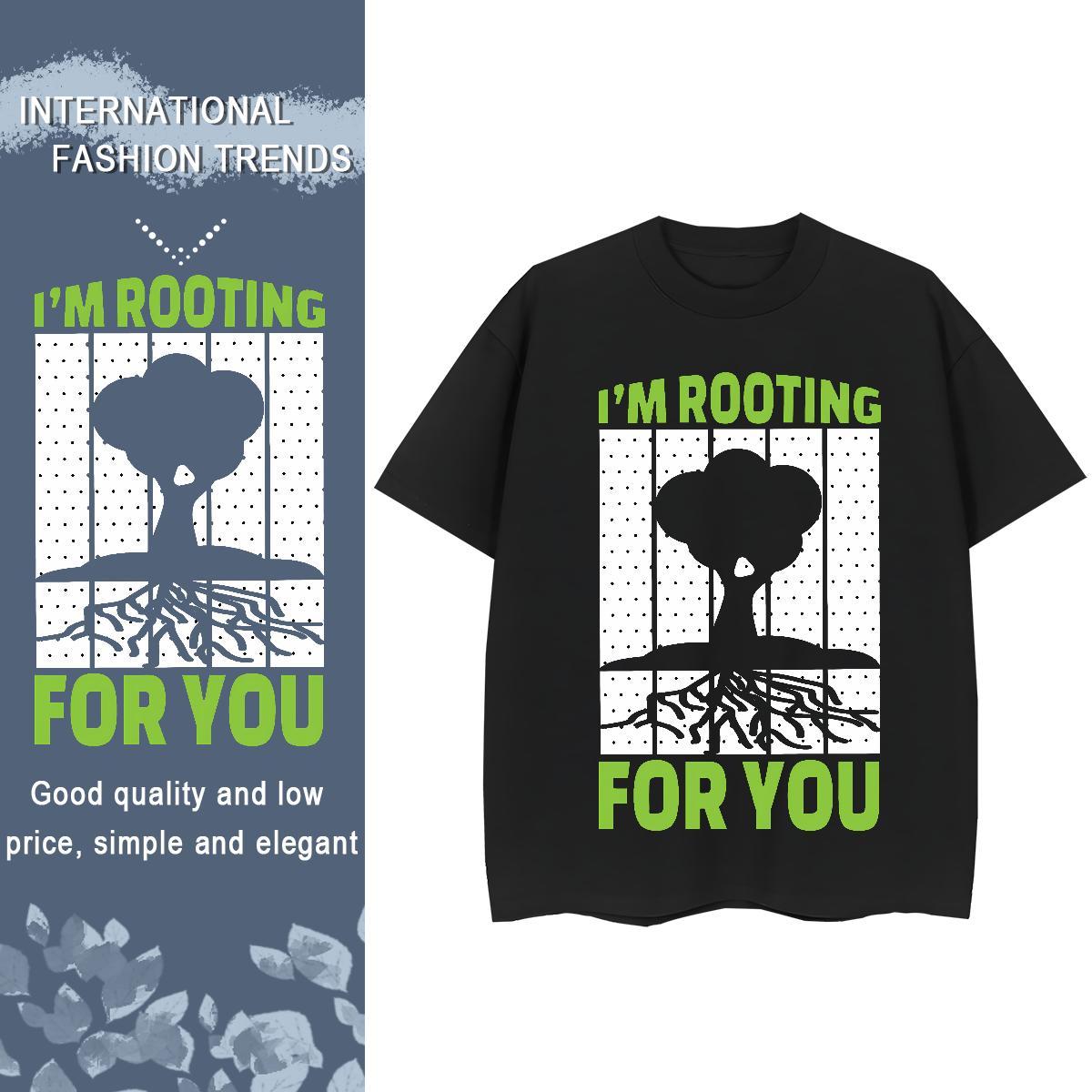 Popular Man T Shirts 230g Cotton letter Beach Graphic Crew Neck Men Clothes T-Shirt Factory Direct Clothings