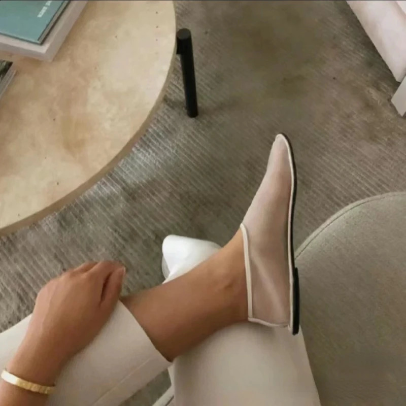 Breathable Mesh Ballet Apartment Womens Summer Walking Shoes Comfortable Breathable Loafers Mesh er Boat Shoes 240909