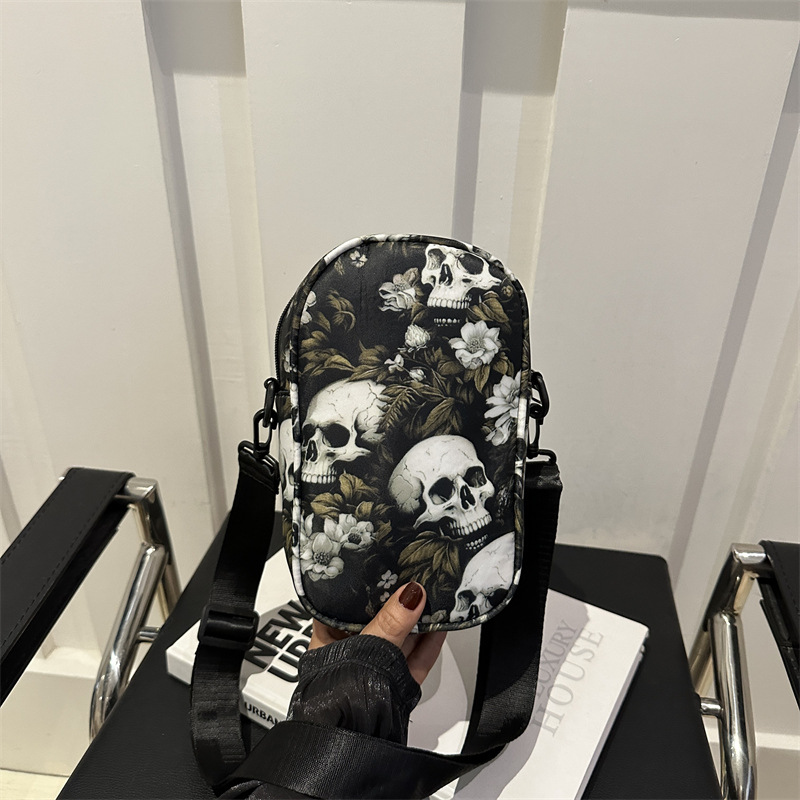 Trendy Shoulder Halloween Style Personality Fashion Print Crossbody Bag Free shipping dh910320090