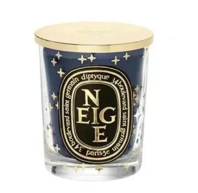 Scented Candle 70g x3 Scented Candles Etincelles Sapin TUBEREUSE NEIGE Limited Gift Box Set Wedding Gift Fragrance Glass Incense Candles Cup Set w2503
