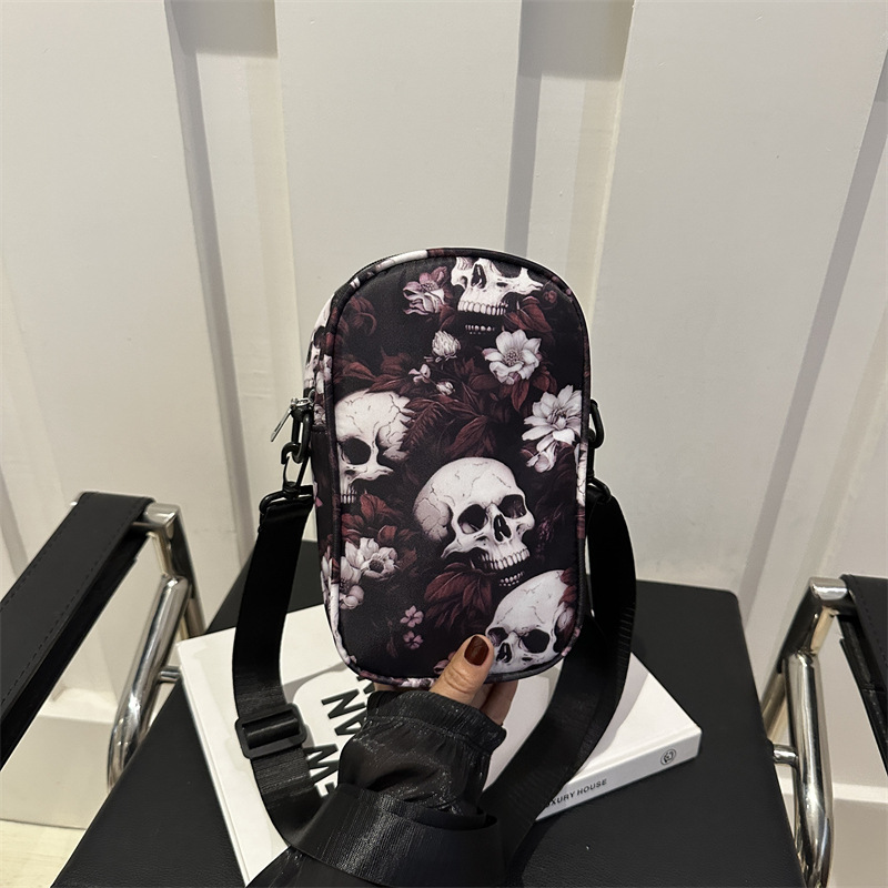 Trendy Shoulder Halloween Style Personality Fashion Print Crossbody Bag Free shipping dh910320090