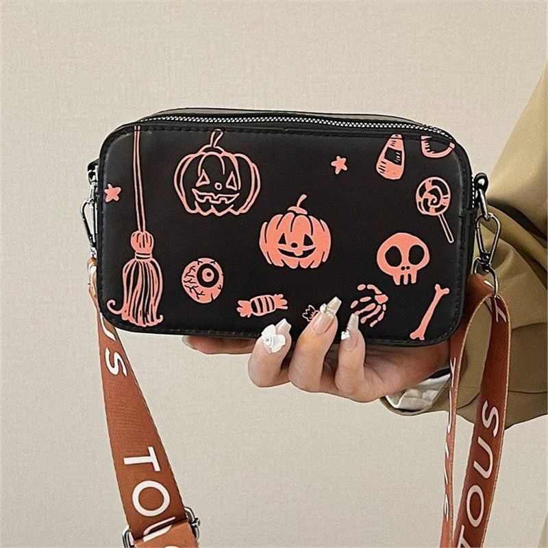 Women Shoulder Casual Vintage Halloween Fashion Print Crossbody Bag Free shipping dh910320090
