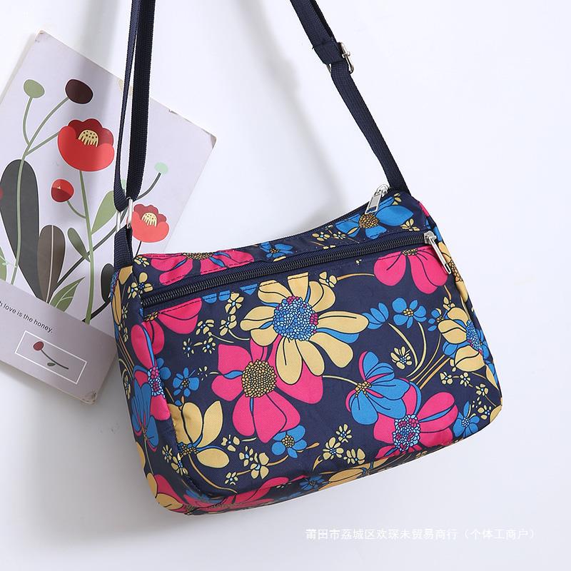 Women's small casual and versatile sports travel shoulder 2024 new Korean version Oxford cloth canvas bag dh910320090