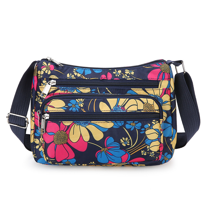 Women's small casual and versatile sports travel shoulder 2024 new Korean version Oxford cloth canvas bag dh910320090