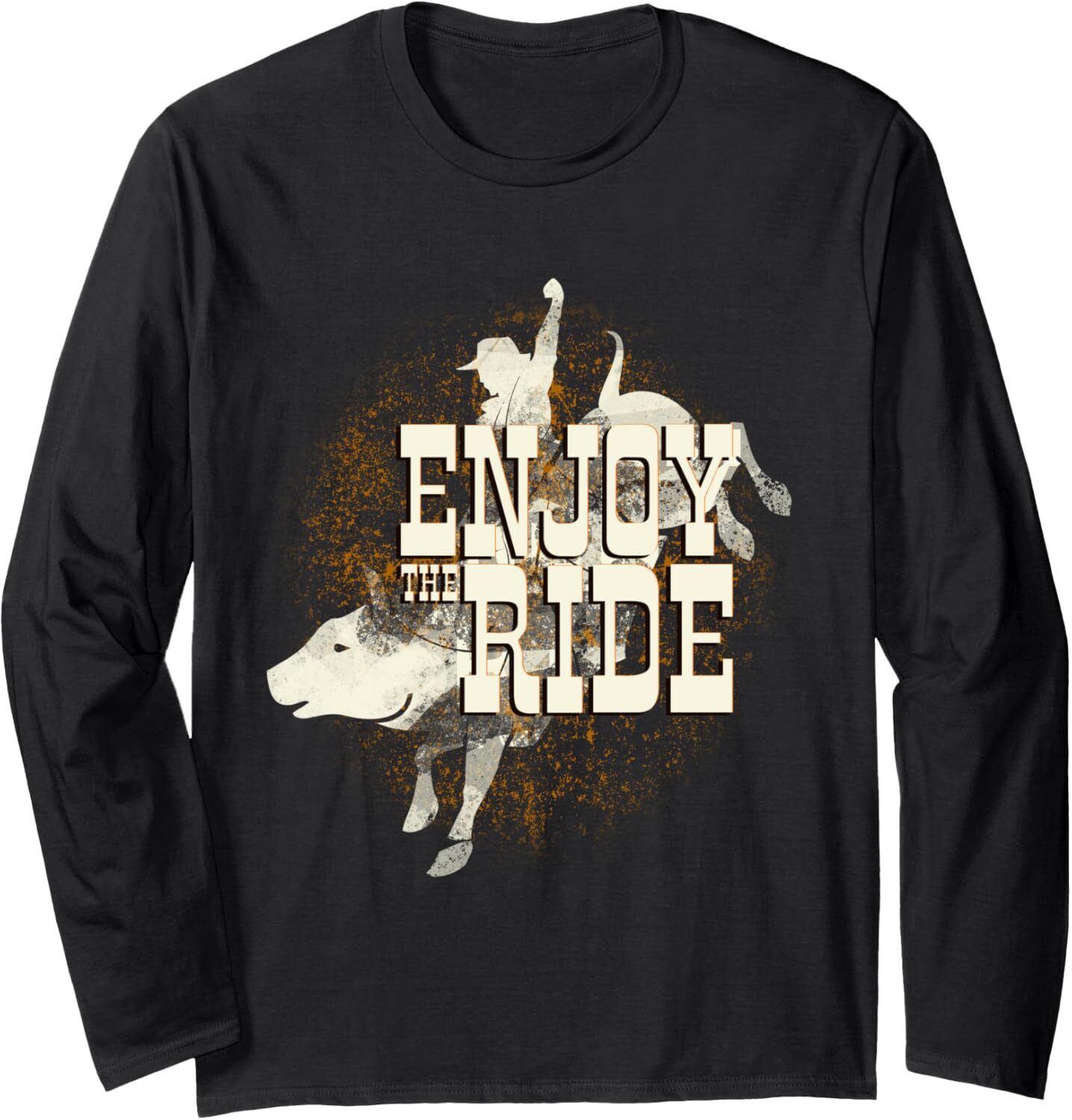 Long Sleeve Shirts for Men sweatshirt Enjoy Ride Cool Rodeo Bull Ride Cowboy Birthday Gift Long SleeveTee Streetwear Casual tops clothes