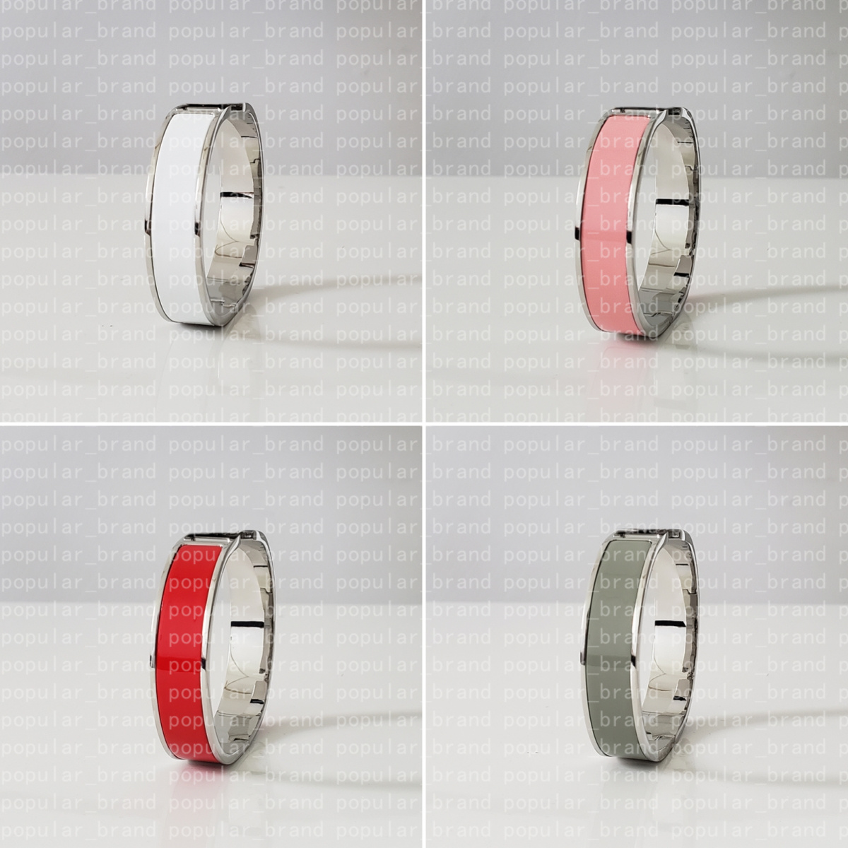Trendy Mens Bracelet 12MM Width 17/19CM Designer Bracelet Silver Bracelet for Women High Quality Letter Buckle Bracelet