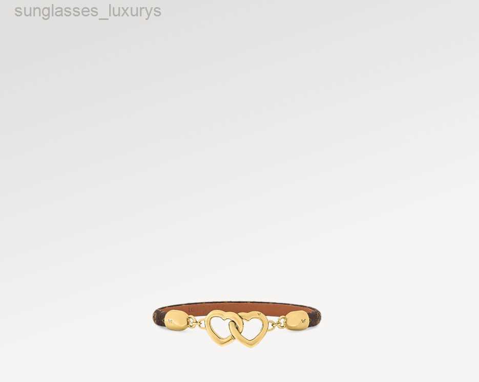 With BOX high qualtiy women charm bracelets dual heart Aolly leather Bracelets for Mens and womans gold buckle brown Link Accessories