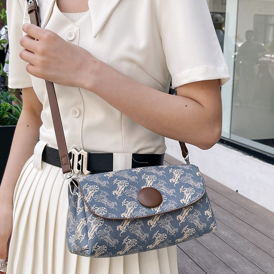 armpit women 2024 new high-end fashion printed shoulder bag, versatile crossbody bag for commuting