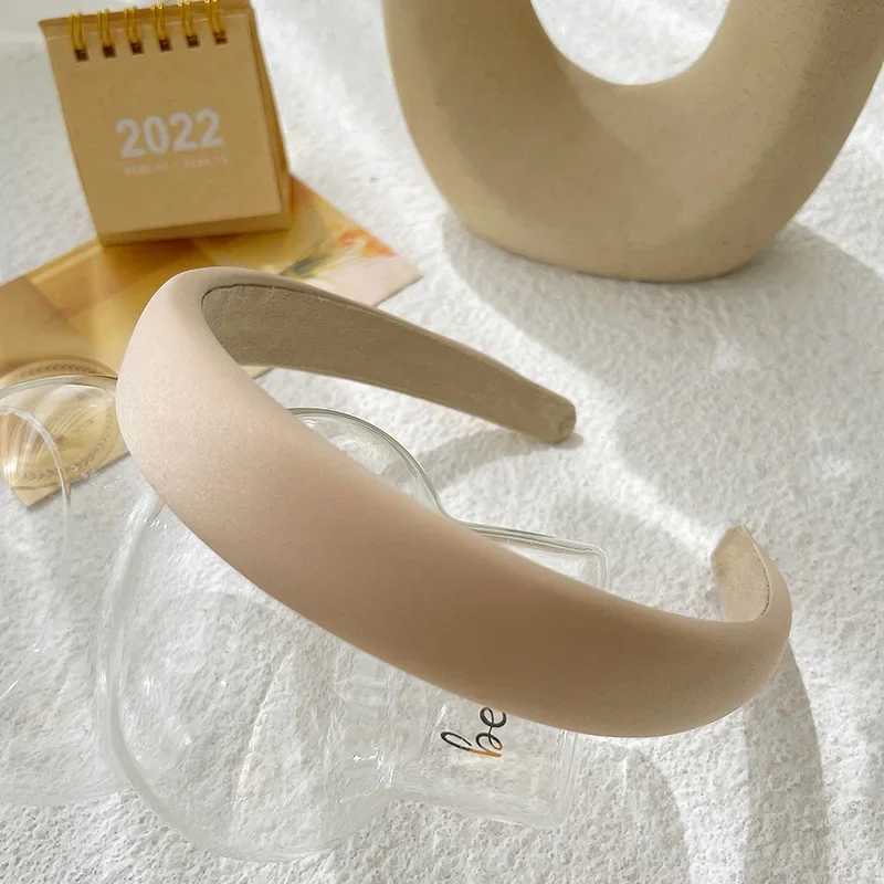 Fashion Solid Color Wide Hair Bands Girls Vintage Elastic Hairbands Thicken Headband Hair Hoop Korean Hair Accessories for Women Y240909