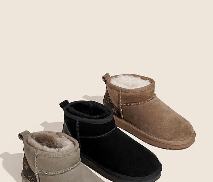 Women Ultra Mini Tasman slipper Cozy Woolen Snow Booties for Men & Women - Includes Card Dustbag
