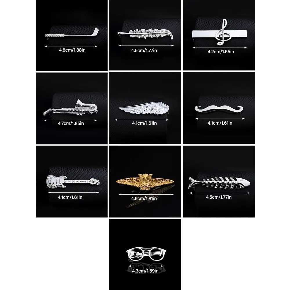 Copper polished for men women and creative individuals with a sturdy figure tie clip Busin set casual Accor tie pin clothing pin W250111