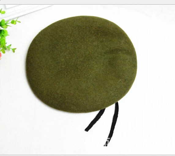 Men Women Unisex Breathable Pure Wool Beret Hats Caps Special Forces Soldiers Death Squads Military Training Camp Hat 240906