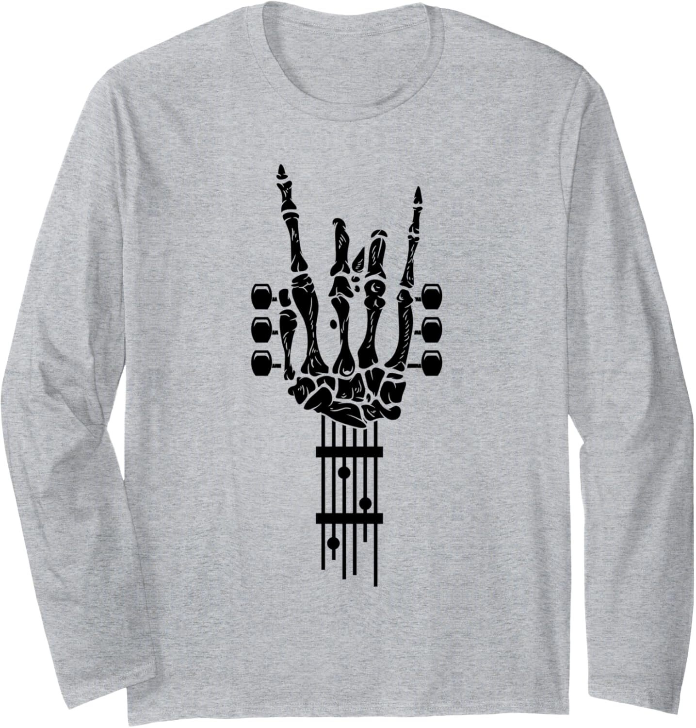 Long Sleeve Shirts for Men sweatshirt Design Guitar Music Lover Gift Long Sleeve Tee Streetwear Casual tops clothes