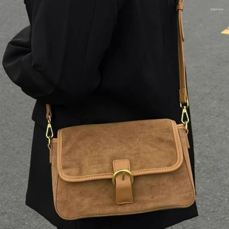 Drawstring 2024 Vintage Simple Streetwear Shoulder Bags Design Fashion All Match Handbag Y2k Aesthetic Casual Underarm Bag Women a86f