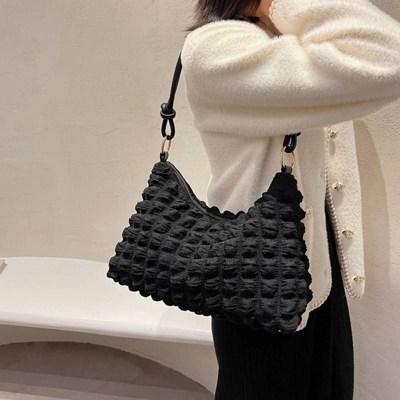 2025 NEW Shoulder Bags Large Capacity Handbag Pleated Cloud For Gatherings E74B fashionable item zhanyishengli