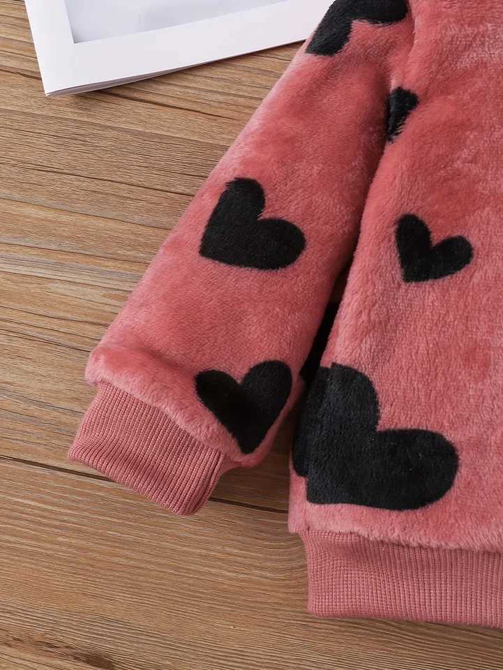 Clothing Sets Baby sets Toddler lively girl baby furry hooded trousers baby girl clothing Autumn and winter 2 sets of clothing H241126