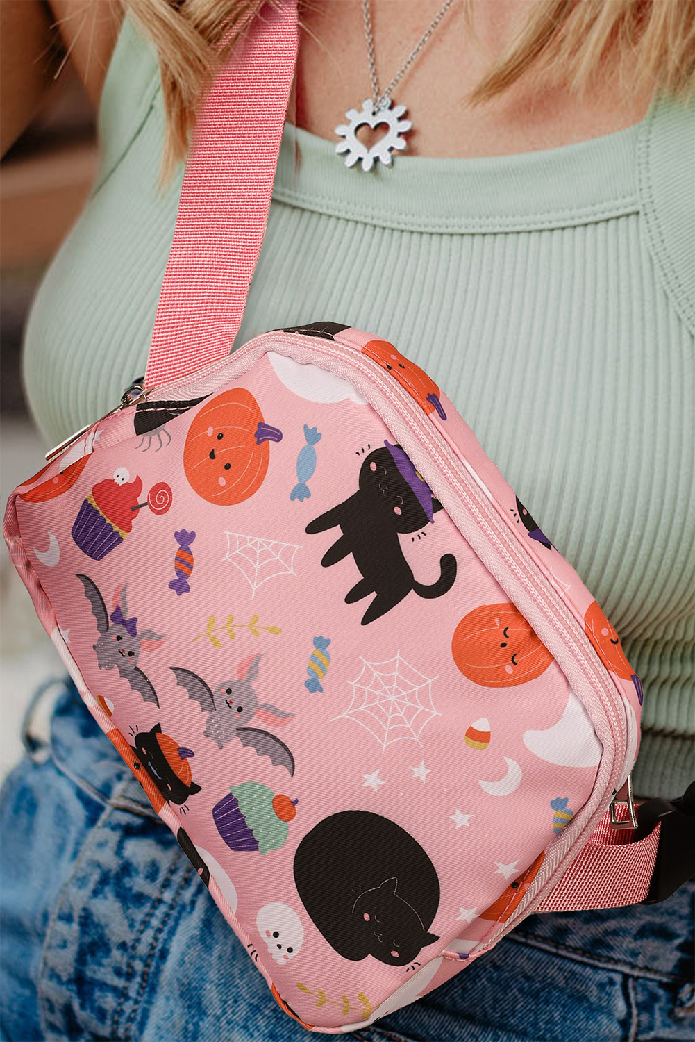 2025 Designer Shoulder 3 Halloween Trendy Pumpkin Crossbody Bag Portable Lightweight Free shipping