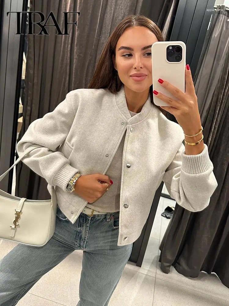 Womens Jackets Women Autumn Jacket 2024 Fashion Soft Cloth For Casual Coat Streetwear Long Sleeve In Outerwear