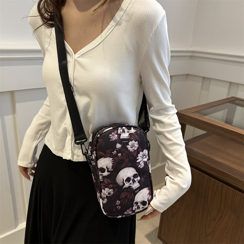 Trendy Shoulder Halloween Style Personality Fashion Print Crossbody Bag Free shipping dh910320090