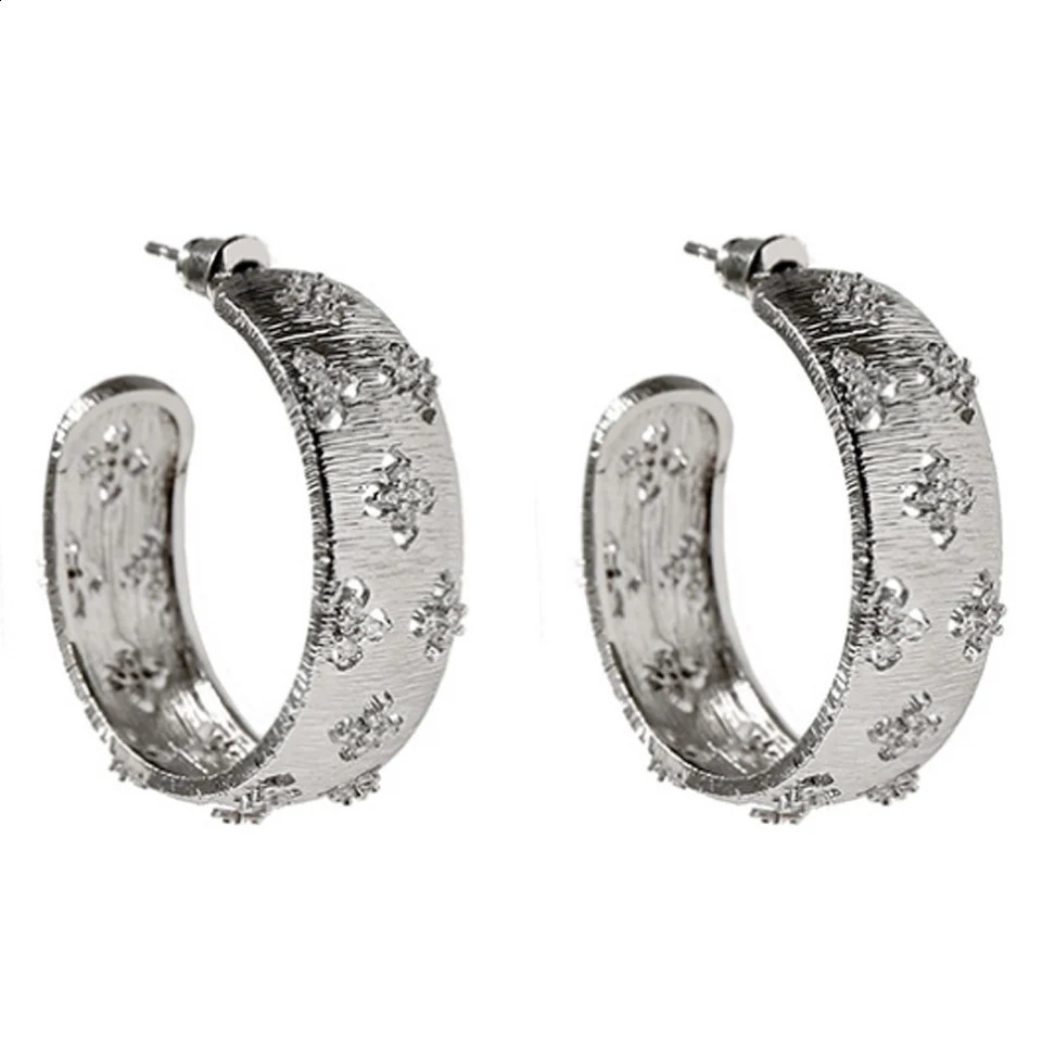 Zlxgirl Dubai Gold Color C Shape Stud Earring of wedding Jewelry Gold Copper Ears couple brinco Earing free bags 240906