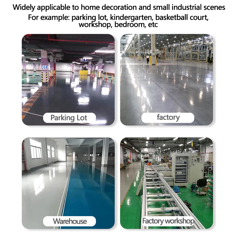 Water-based epoxy floor paint cement floor paint indoor household waterproof factory floor workshop resin paint two-component 1 kg factory direct sale