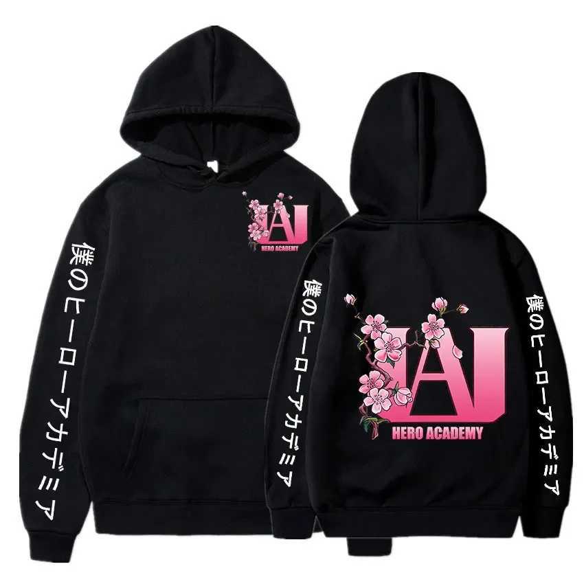 My Hero Academy UA High Cherry Blossom Graphic Printing Hoodie Sportswear Comfortable Top CL240909