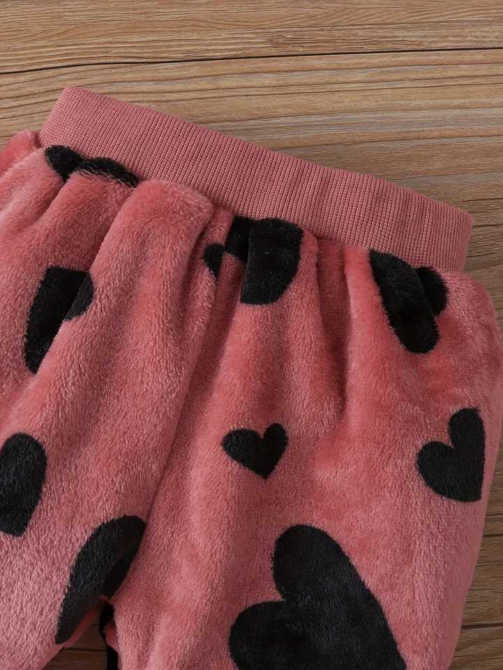 Clothing Sets Baby sets Toddler lively girl baby furry hooded trousers baby girl clothing Autumn and winter 2 sets of clothing H241126