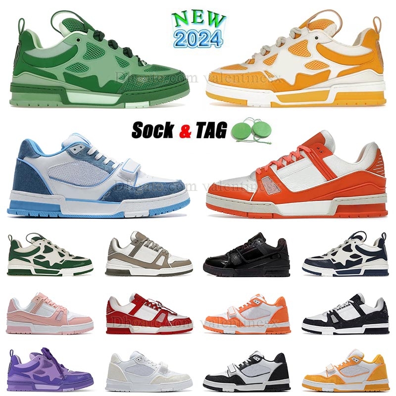 high quality Virgil casual shoes Ablohs Platform skate Red sneaker trainers schuhe skater scarpe Mesh Black new Pink Runner chaussette sneakers mens womens
