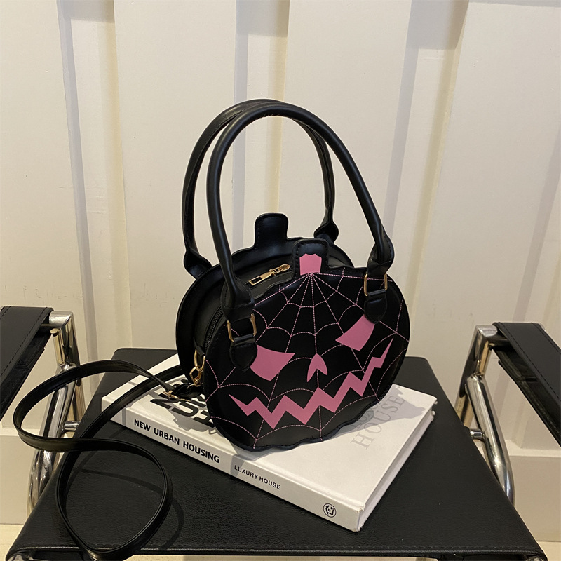 Halloween Pumpkin 2024 New Cute and Bizarre Handheld Personalized Creative Shoulder Bag