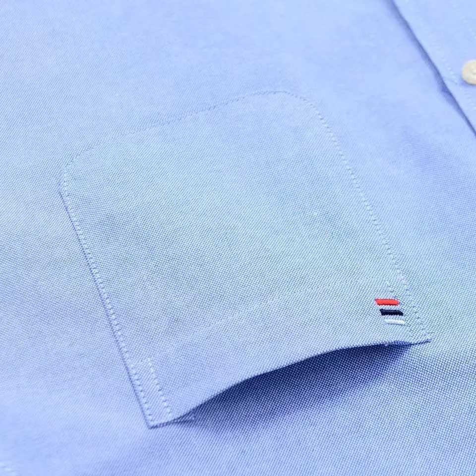 Mens 100% pure cotton long sleeved plain Oxford casual solid color print regular fit formal dress shirt oversized 7XL 6XL 5XL X2410071