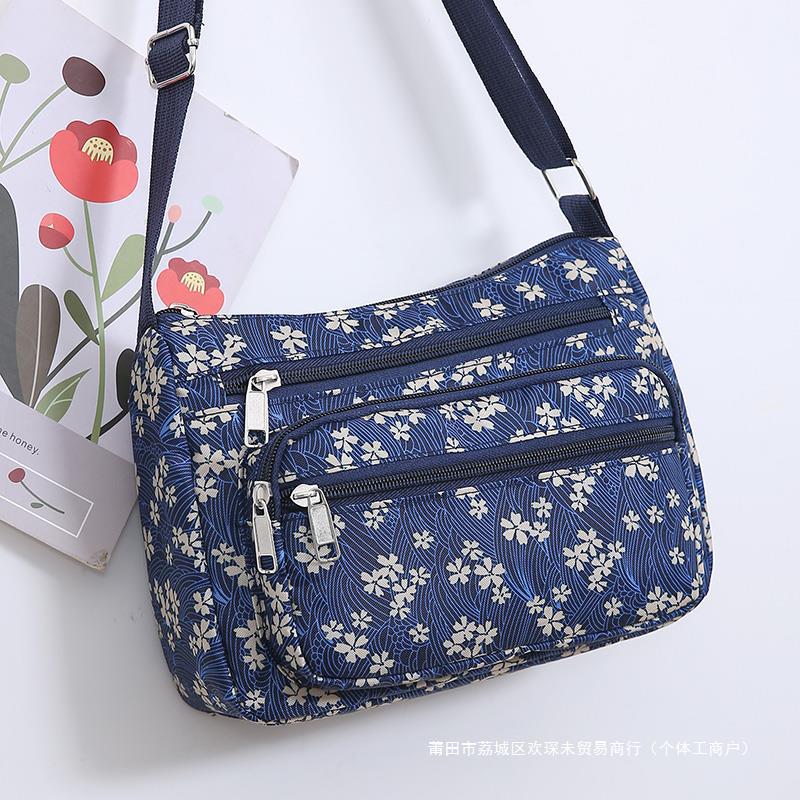 Women's small casual and versatile sports travel shoulder 2024 new Korean version Oxford cloth canvas bag dh910320090