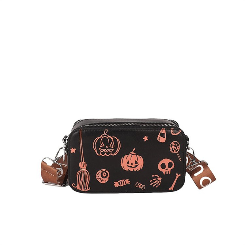 Women Shoulder Casual Vintage Halloween Fashion Print Crossbody Bag Free shipping dh910320090